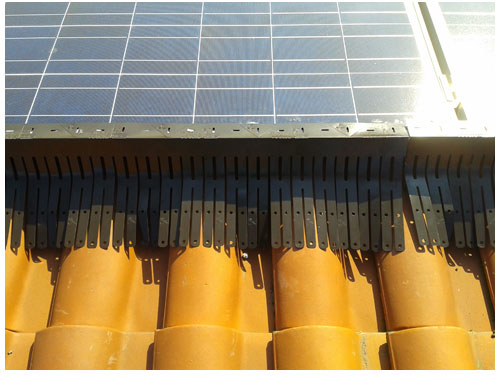Una barriera antivolatili in alluminio per il pannello fotovoltaico